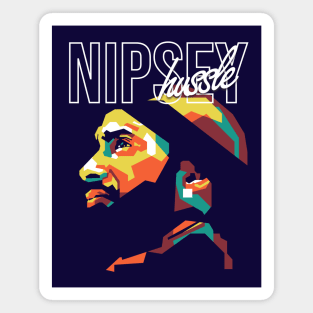 Tribute Nipsey Hussle on WPAP Art Magnet